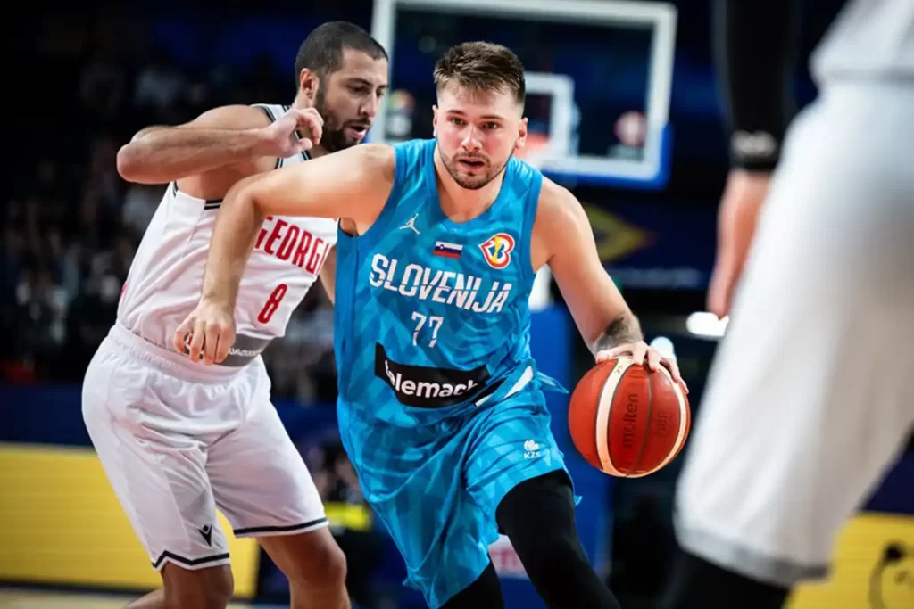 Luka Doncic Eslovênia Geórgia