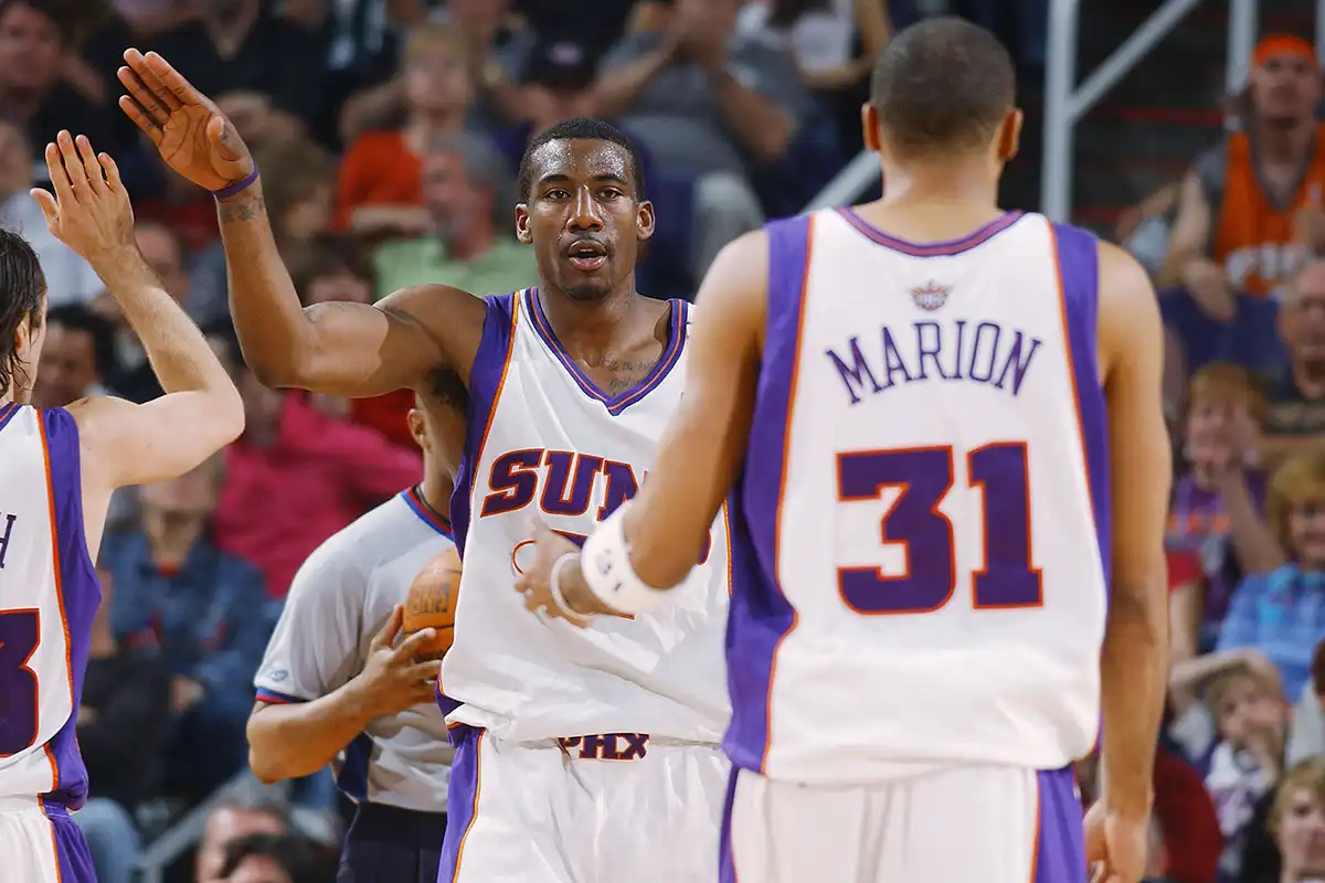 Suns Aposentará Números Shawn Marion Amar'e Stoudemire