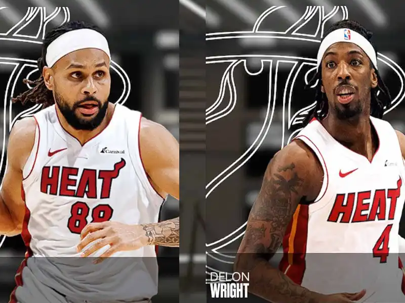 Delon Wright e Patty Mills Miami Heat