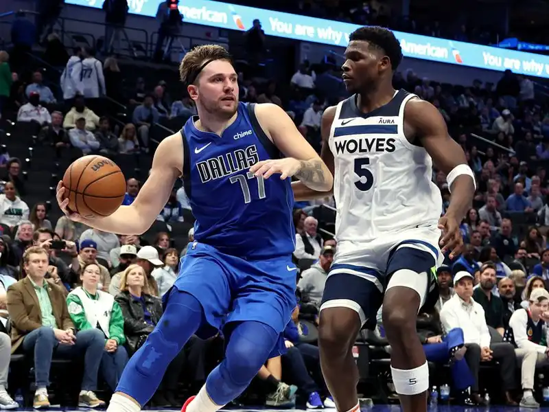 Luka Doncic Dallas Mavericks e Anthony Edwards Minnesota Timberwolves