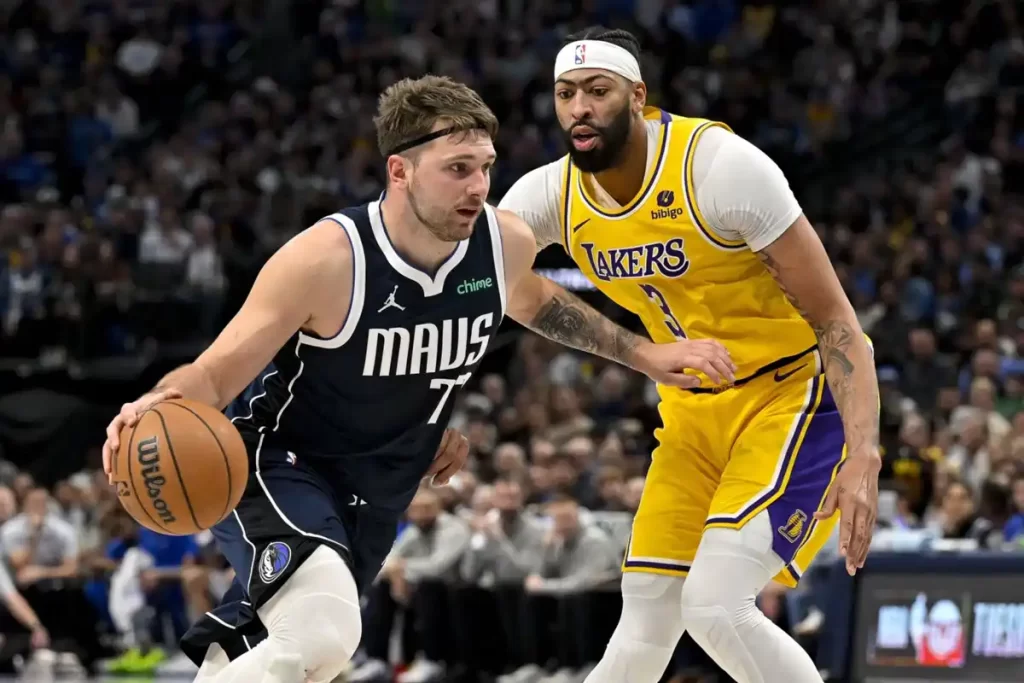 Doncic Lakers Davis Mavericks