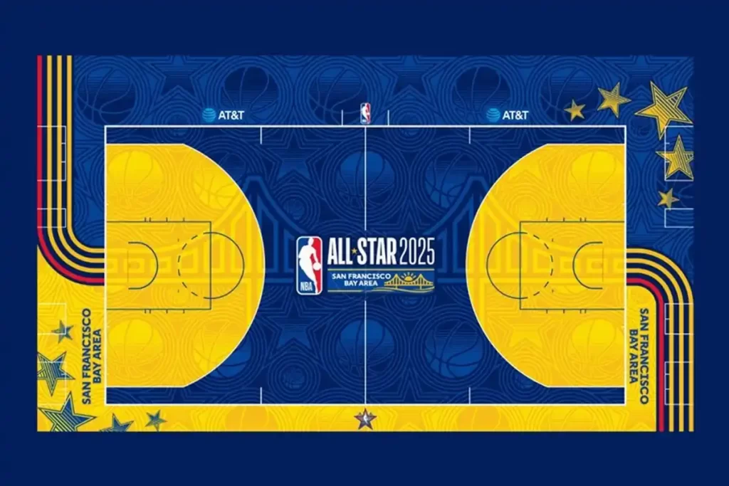 Quadra NBA All-Star Game 2025. Créditos: Divulgação.