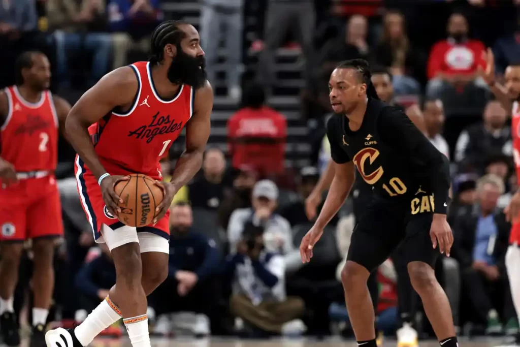Harden Cavs Garland Clippers
