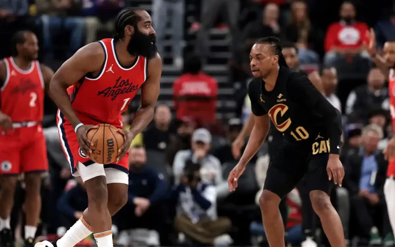 Harden Cavs Garland Clippers