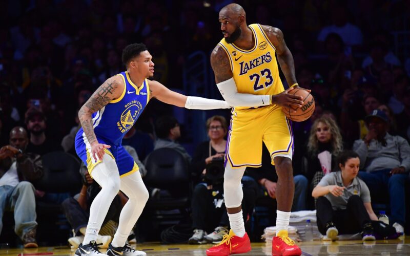 LeBron Lakers Warriors